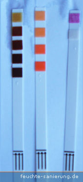 Salzbestimmung mit Merck-Teststäbchen